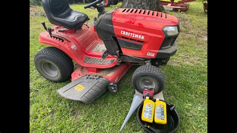 change oil on craftsman riding mower|More.